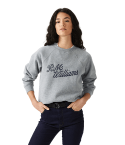 R.M.W women's script crew neck