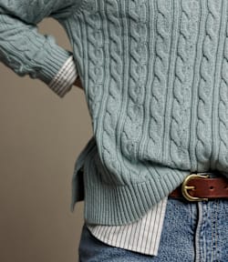 Seaforth cable knit sweater