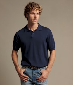 Percy cotton short sleeve knit polo