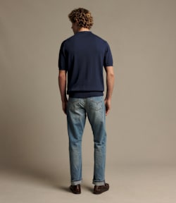 Percy cotton short sleeve knit polo