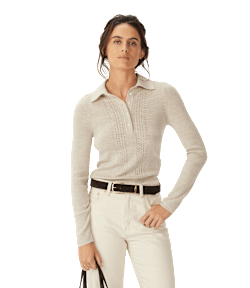 Brighton merino collared knit