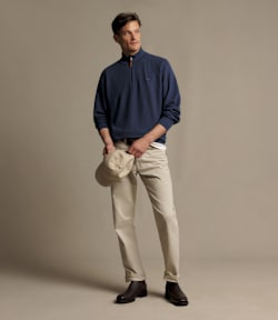 Warner popcorn quarter-zip knit