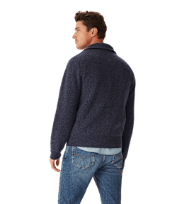 Linton 1/4 zip lambswool knit