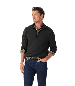Ernest merino 1/4 zip knit