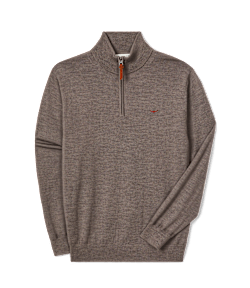 Ernest merino 1/4 zip knit