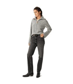 Casuarina lambswool zip knit