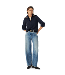 Casuarina lambswool zip knit