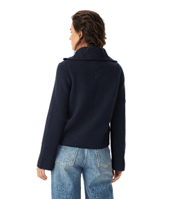 Casuarina lambswool zip knit