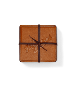Script logo 4pc coaster set