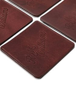 Script logo 4pc coaster set