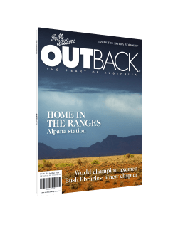 OUTBACK magazine 1 year subscription