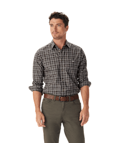 Warrah poplin check shirt