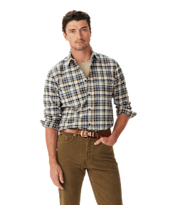 Orion brushed check shirt