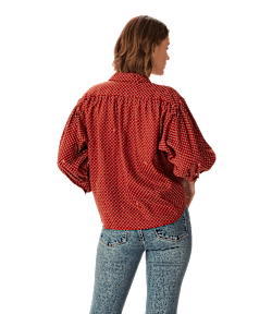 Paris printed linen shirt