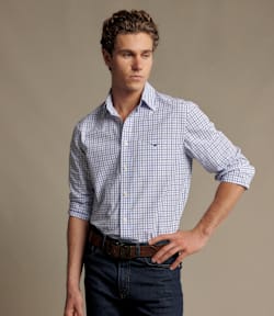 Newland  poplin check shirt