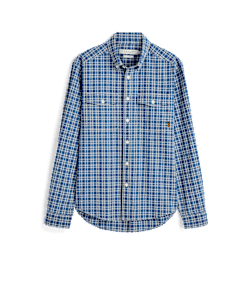 Regent indigo check shirt