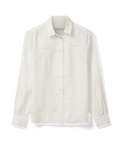 Broderie linen shirt