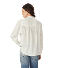 Lawrie linen stripe shirt