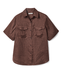 Crispin short sleeve linen shirt