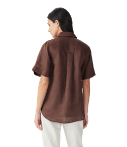 Crispin short sleeve linen shirt