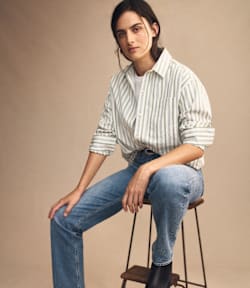Hopeland poplin stripe shirt