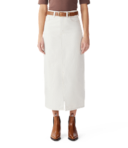 Temma denim midi skirt