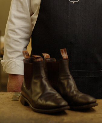 ostrich leather rm williams boots