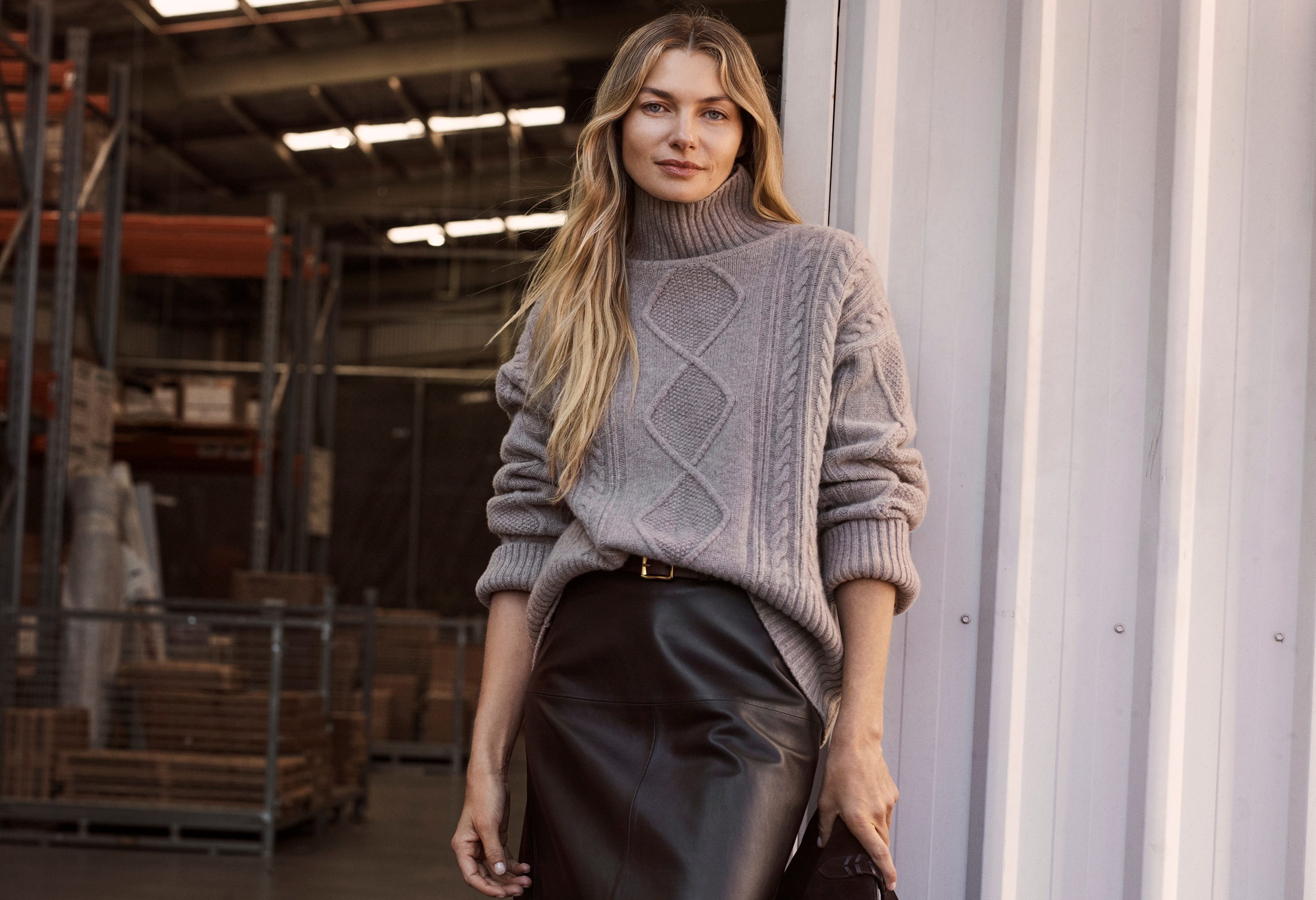 Comforting winter knitwear