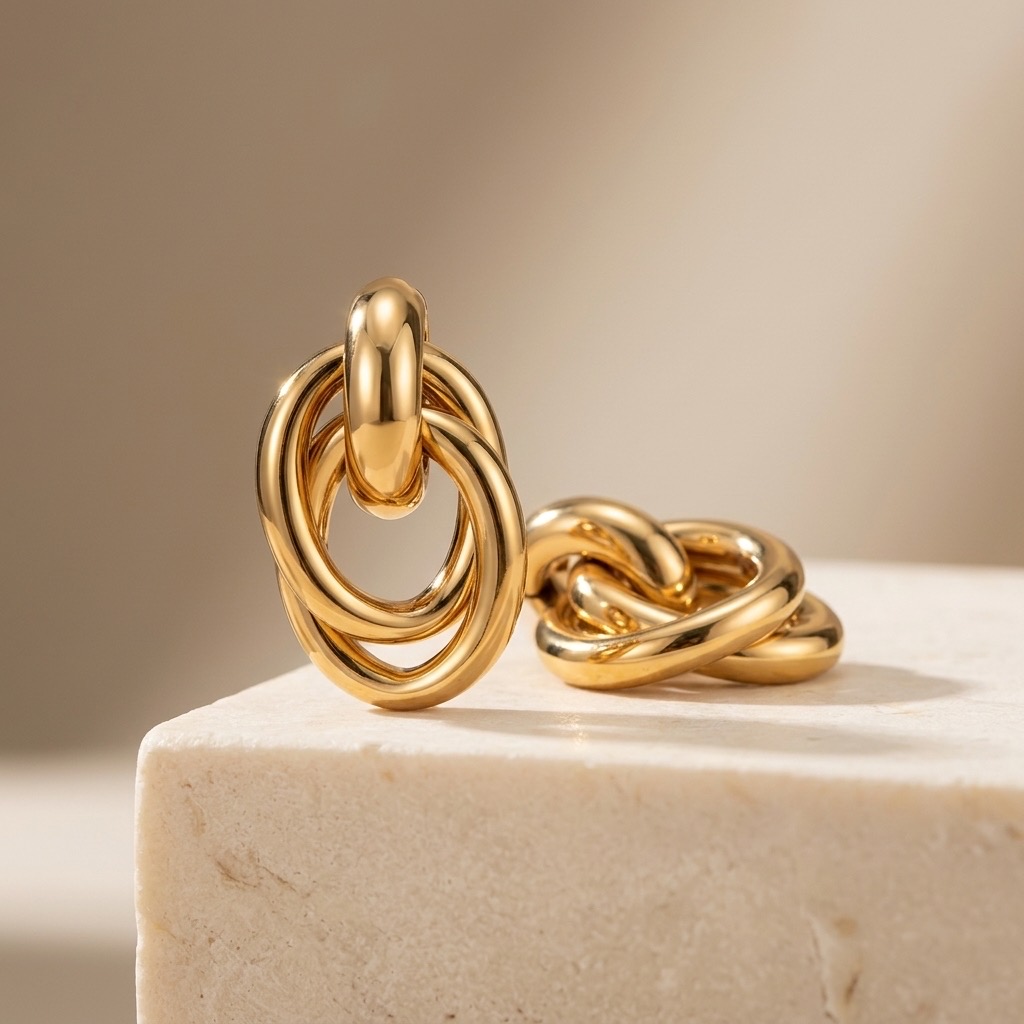Aura Knot Statement Earrings