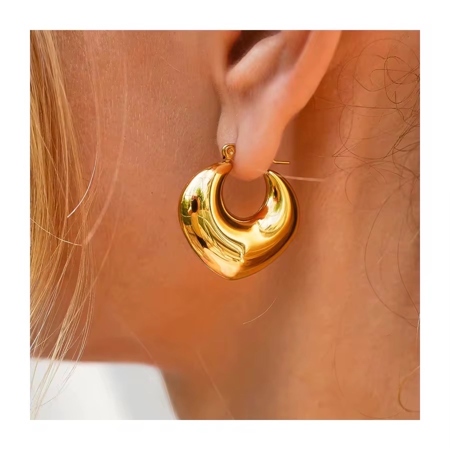 Luna Glow Dome Hoop Earrings