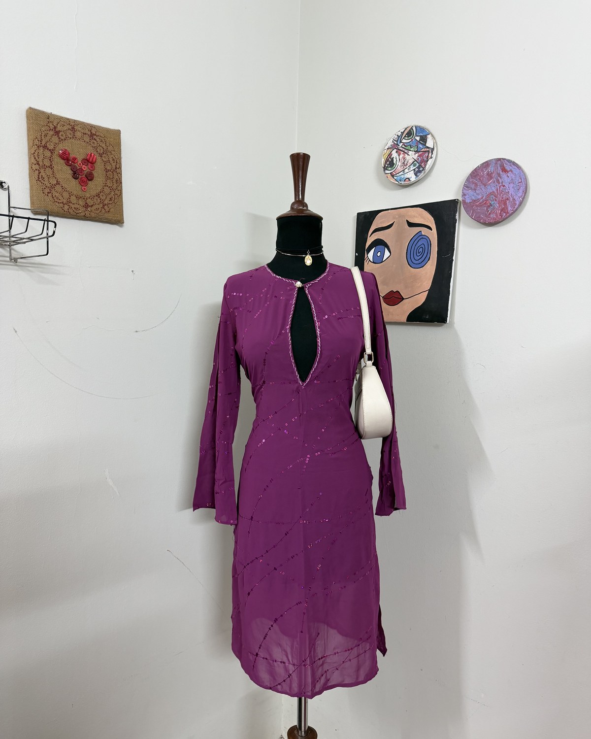 Pink Chiffon Kurti