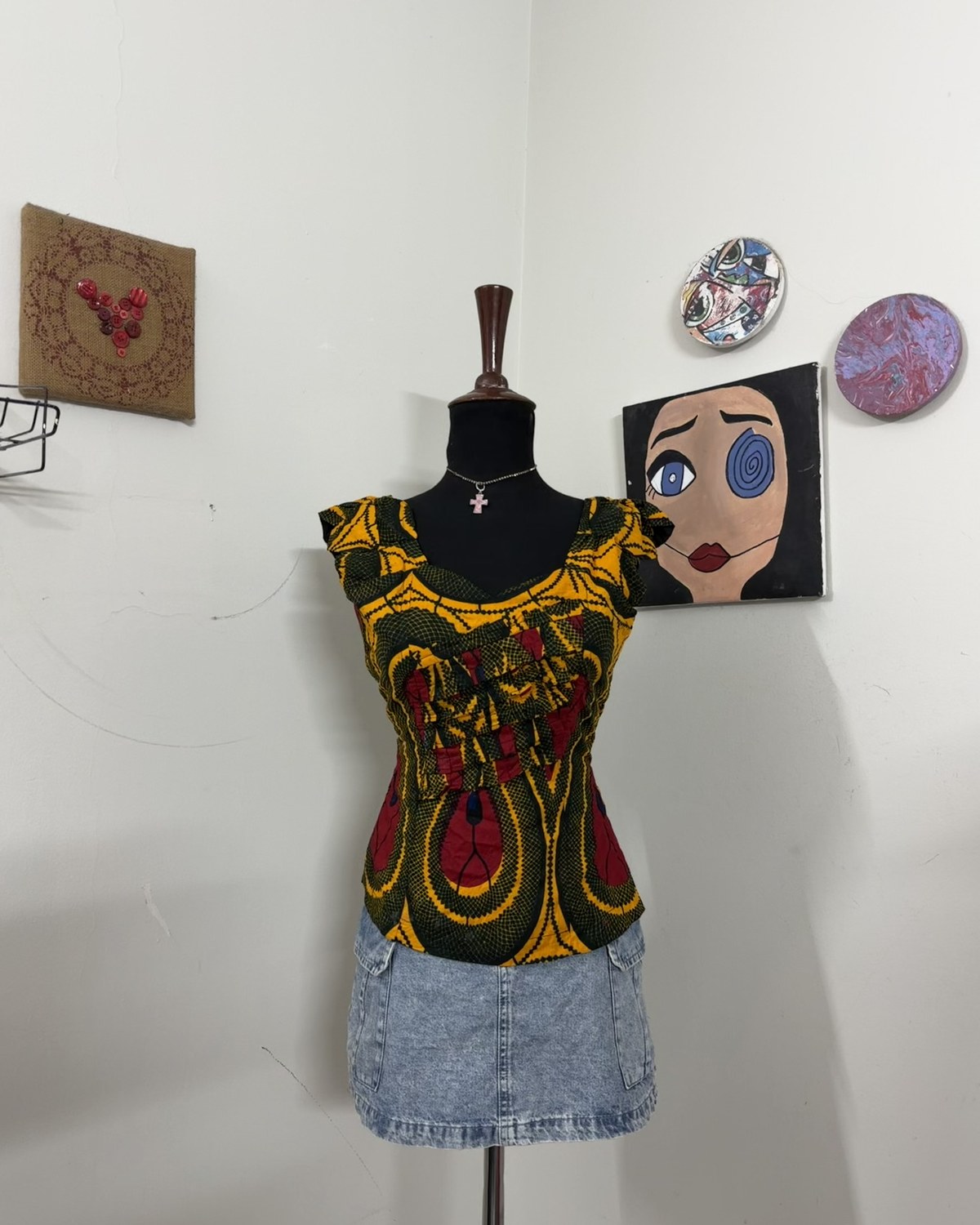 Yellow Skirt & Shirt Set