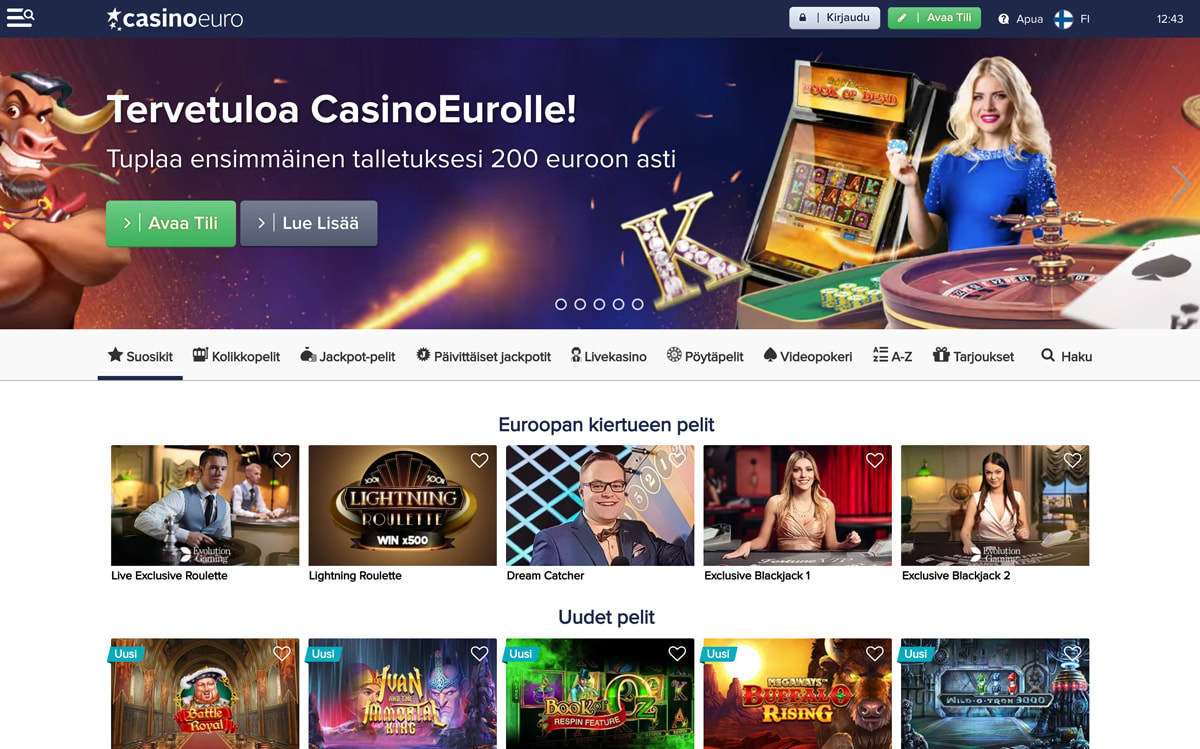 casinoeuro-etusivu-ja-bonus
