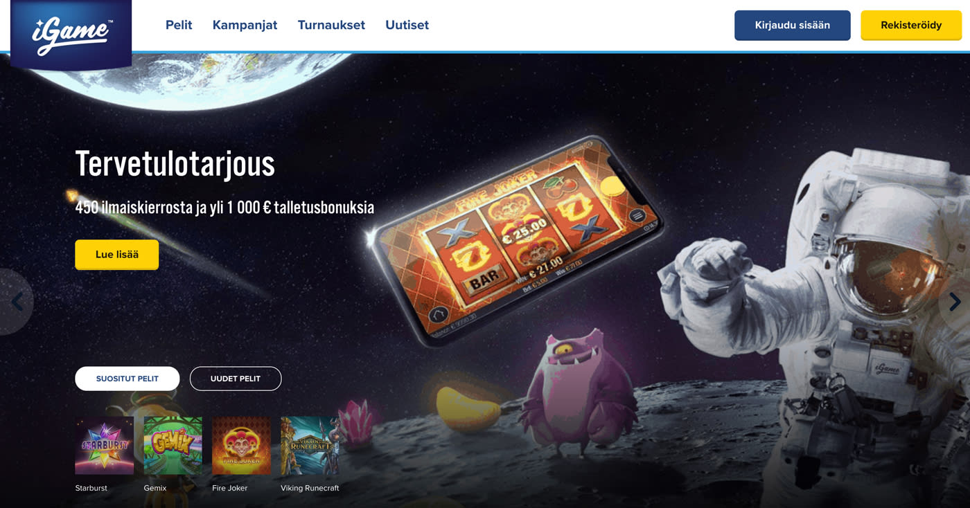 igame-casinon-ensinäkymä-ja-bonus