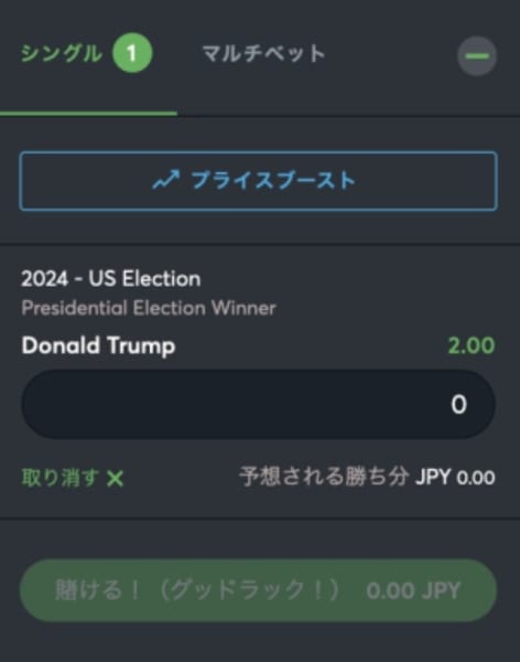 アメリカの大統領選に賭ける方法