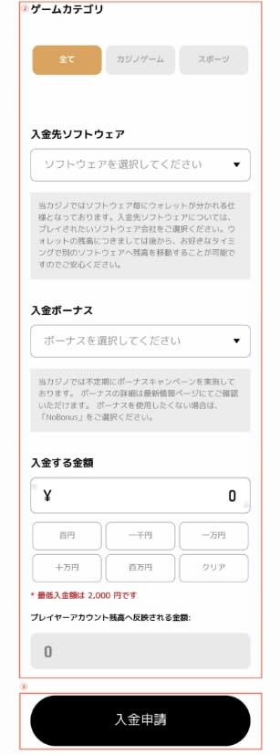 エルドアカジノのソフトウェア入金