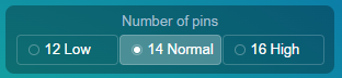 Spribe社Plinkoのピン数
