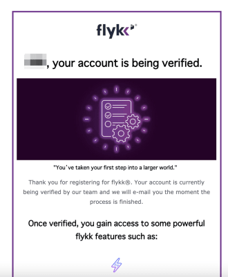 Flykk_登録メール