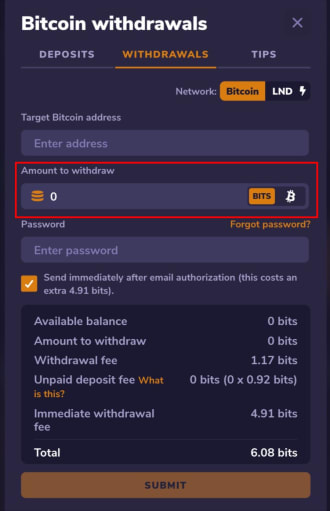 バスタビットの出金手順4