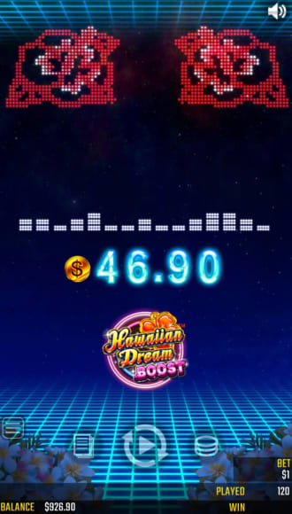 ハワイアンドリームブーストのゲーム画面