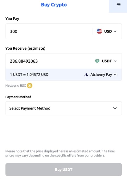 勝ウィンの仮想通貨購入画面3