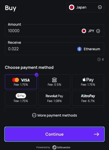 シャッフルカジノ仮想通貨購入方法