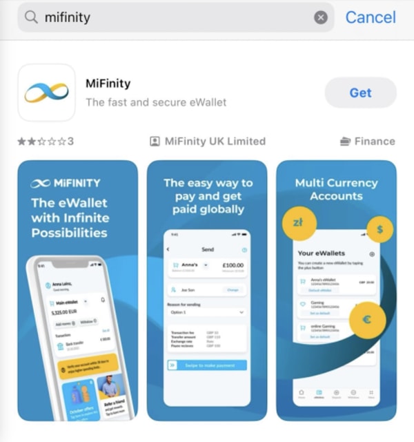 MiFinityのアプリのダウンロード方法