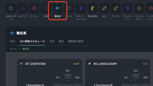 スポーツベットアイオーの競馬