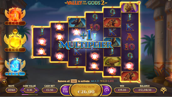 バレー・オブ・ザ・ゴッド2のボーナスゲーム