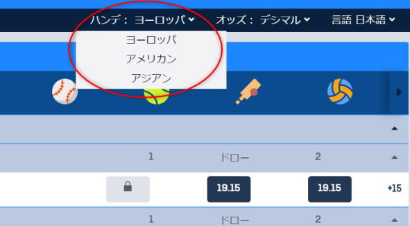 コニベットのオッズ