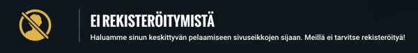 Ei-rekisteröitymistä