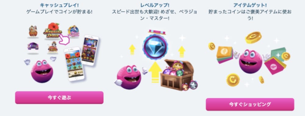 ベラジョンのロイヤリティレベルの上げ方