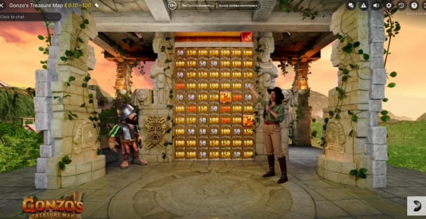ゴンゾーズトレジャーマップのボーナスゲーム