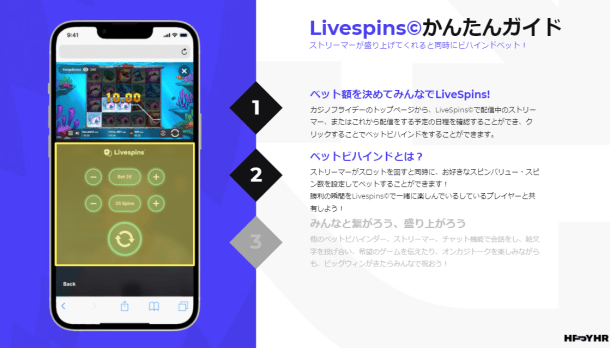 カジノフライデーライブスピン